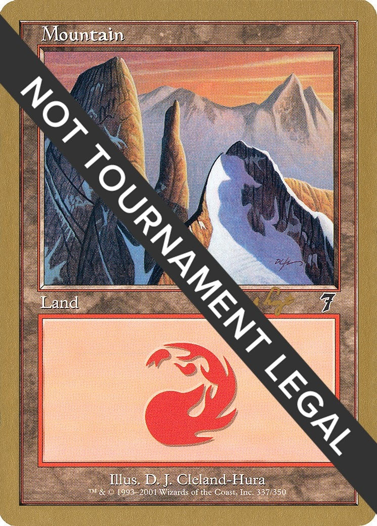 Mountain (337) (Tom van de Logt) [World Championship Decks 2001]