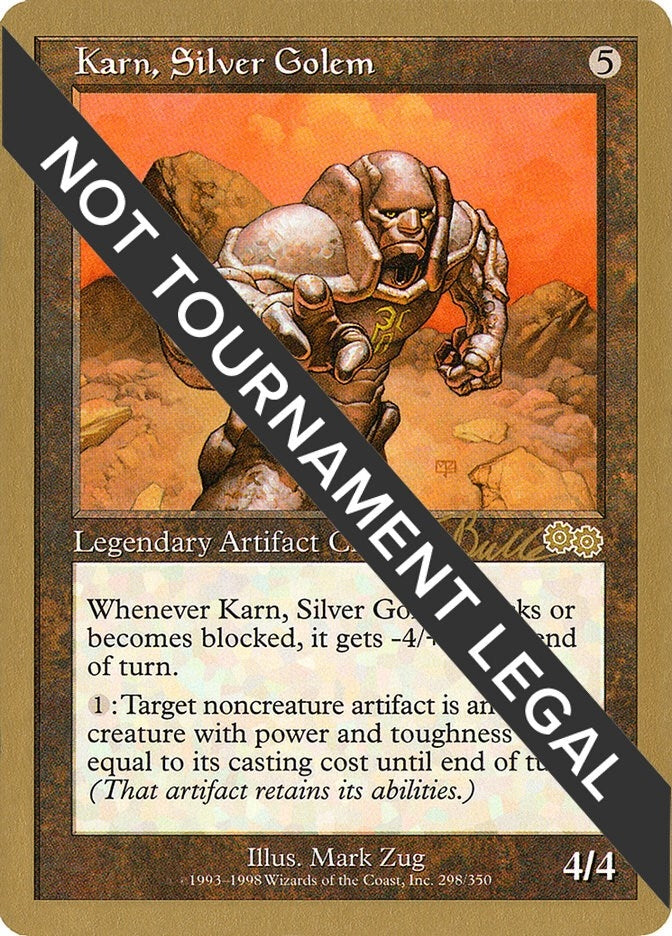 Karn Silver Golem 1999 Kai Budde USG [WCD]