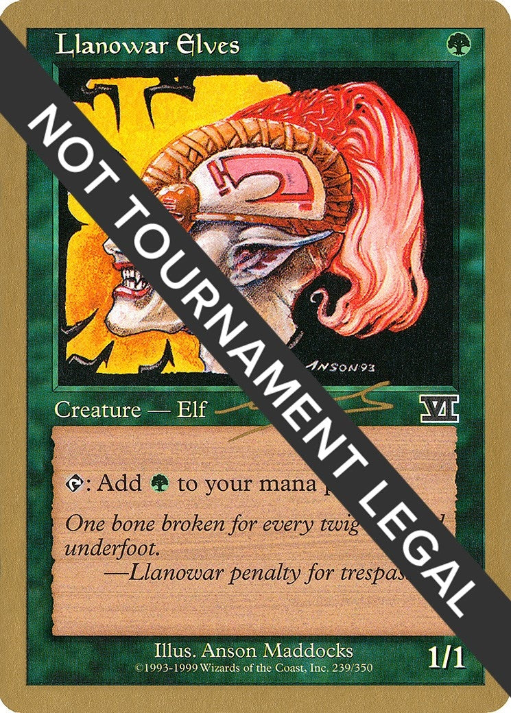 Llanowar Elves 2000 Nicolas Labarre 6ED [WCD]