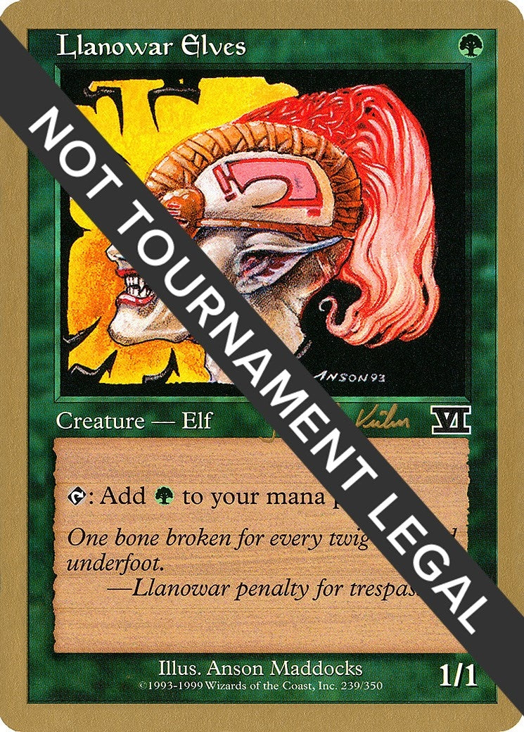 Llanowar Elves 2000 Janosch Kuhn 6ED [WCD]