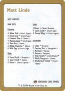Matt Linde Decklist [World Championship Decks 1999]