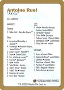 2001 Antoine Ruel Decklist Card [WCD]