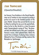 2001 Jan Tomcani Biography Card [WCD]