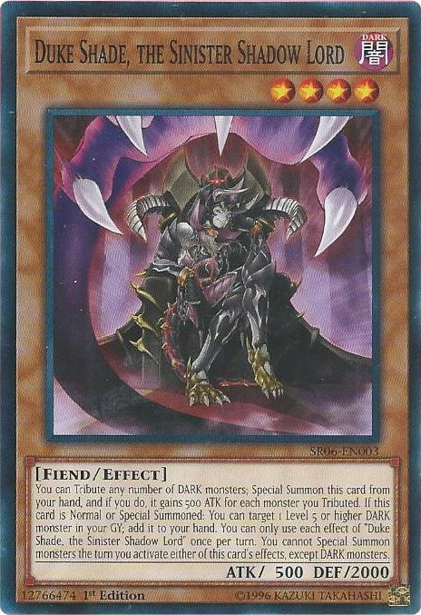 Duke Shade the Sinister Shadow Lord (SR06-EN003) [SR06]