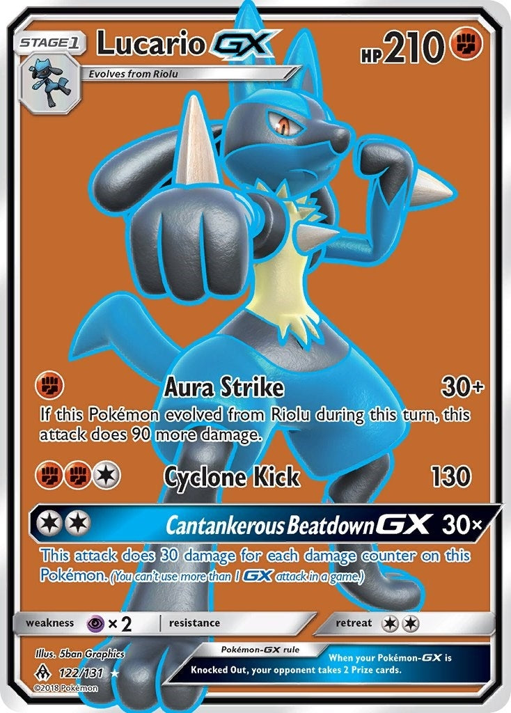 Lucario GX Full Art (122/131) [SM06]