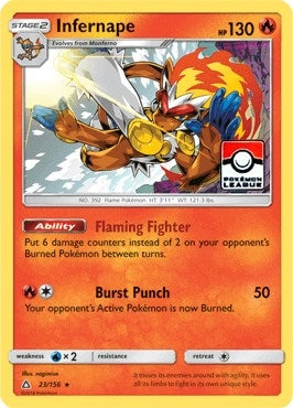 Infernape 23 156 Pokemon League (023/156) [PR]