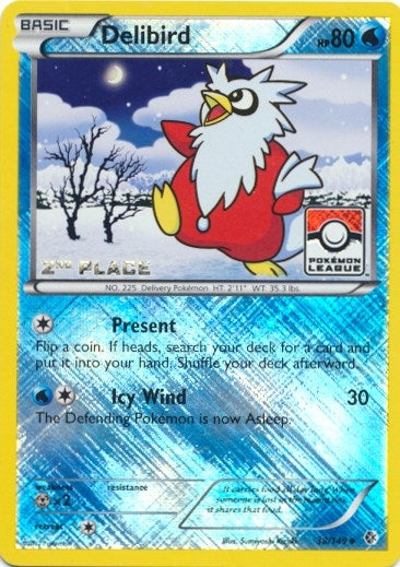 Delibird 38 149 Pokemon League 2nd Place (038/149) [PR]