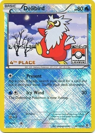 Delibird 38 149 Pokemon League 4th Place (038/149) [PR]