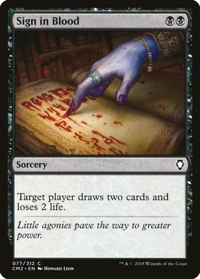 Sign in Blood (77) [CM2]