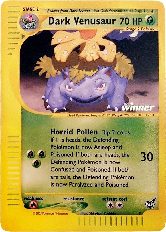 Dark Venusaur 7 Winner (007/009) [PR]