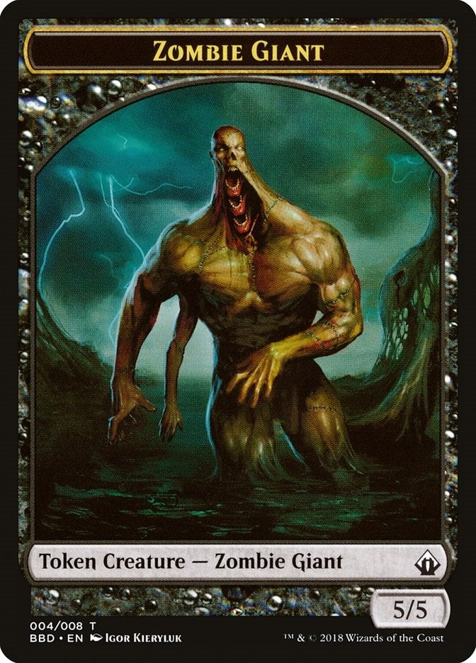 Zombie Giant Token (4) [BBD]