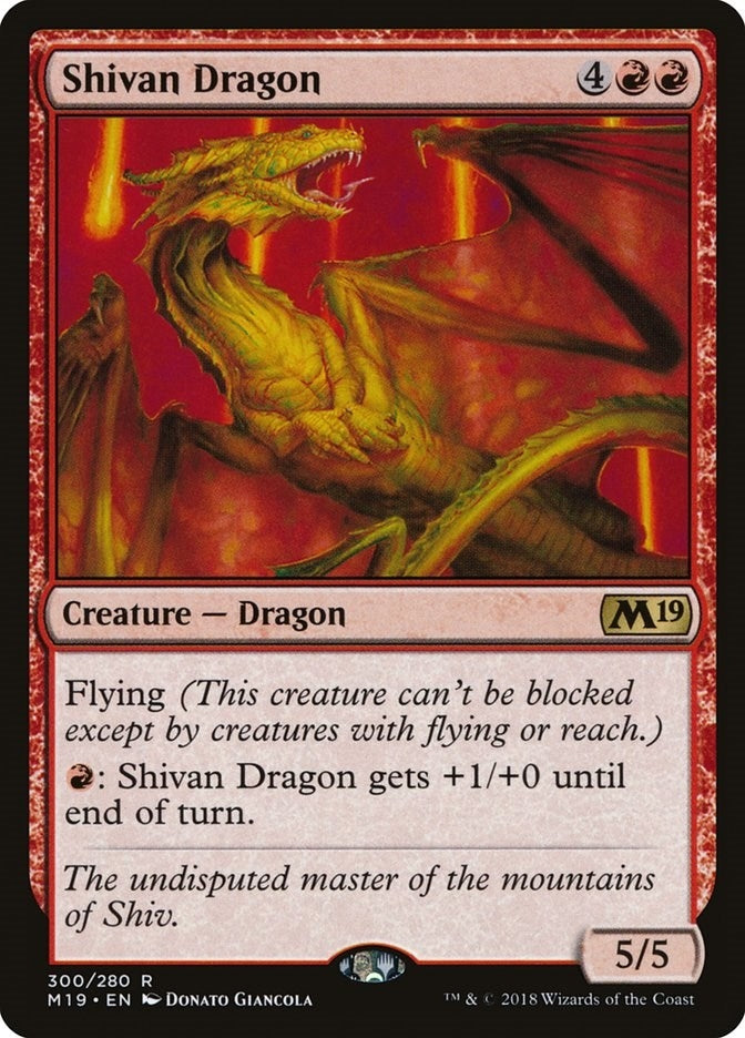 Shivan Dragon (300) [M19]