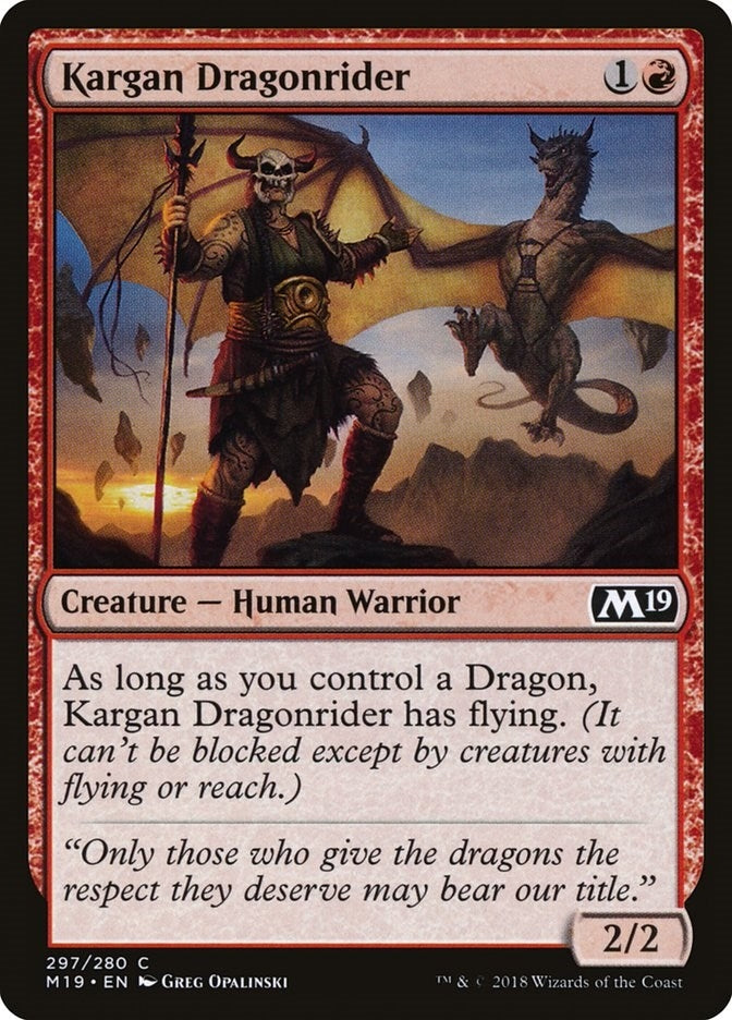 Kargan Dragonrider (297) [M19]