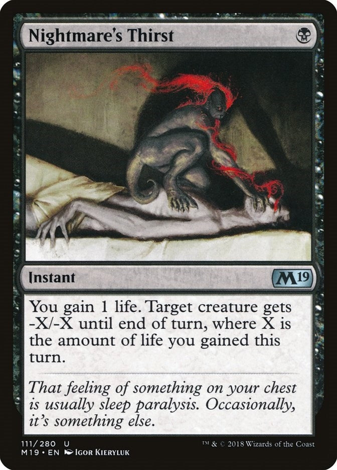 Nightmares Thirst (111) [M19]