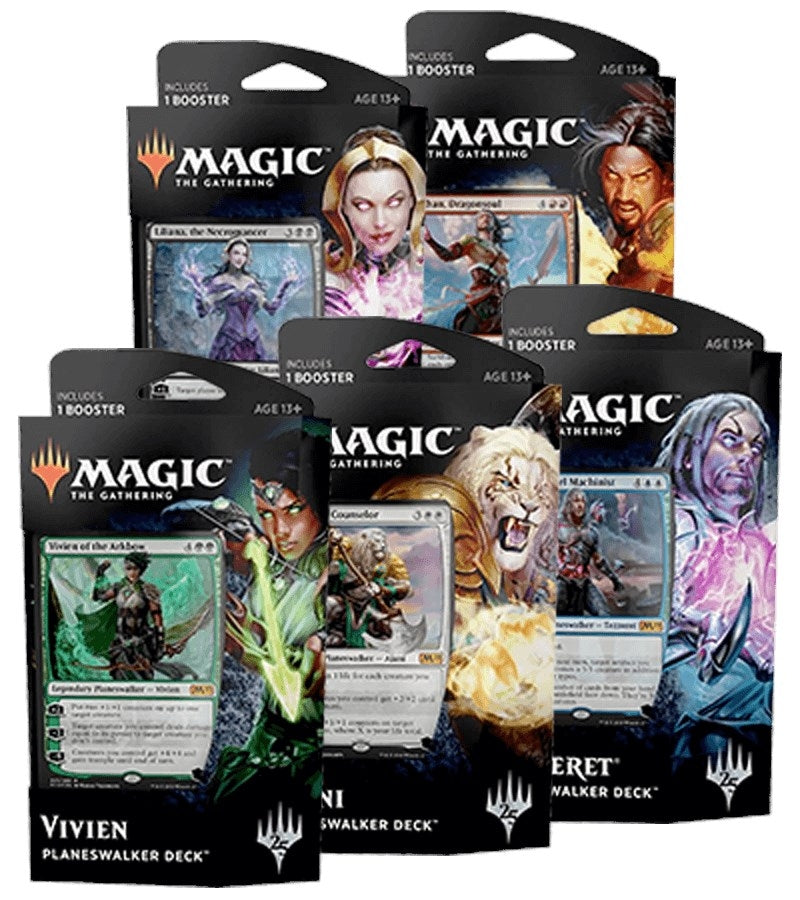 Core Set 2019 Planeswalker Deck Set of 5 [M19]