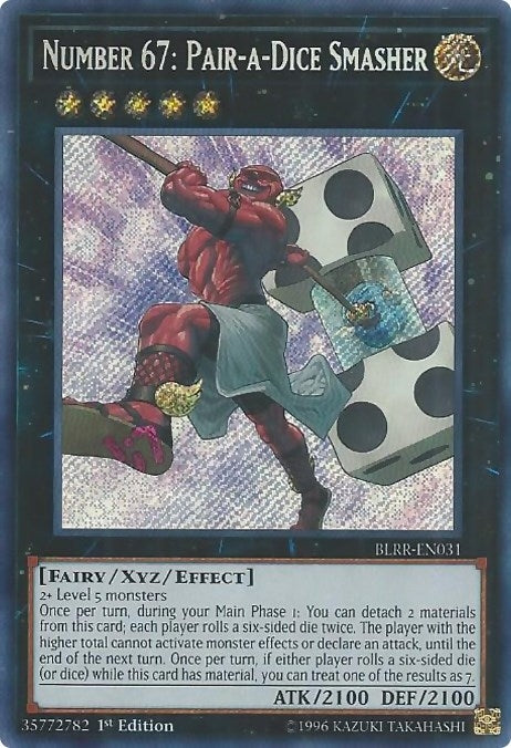Number 67 Pair a Dice Smasher (BLRR-EN031) [BLRR]