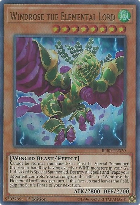 Windrose the Elemental Lord (BLRR-EN070) [BLRR]