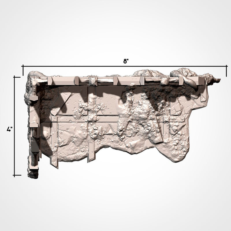 Infected Ruins GW 10th 3D printed terrain view 16