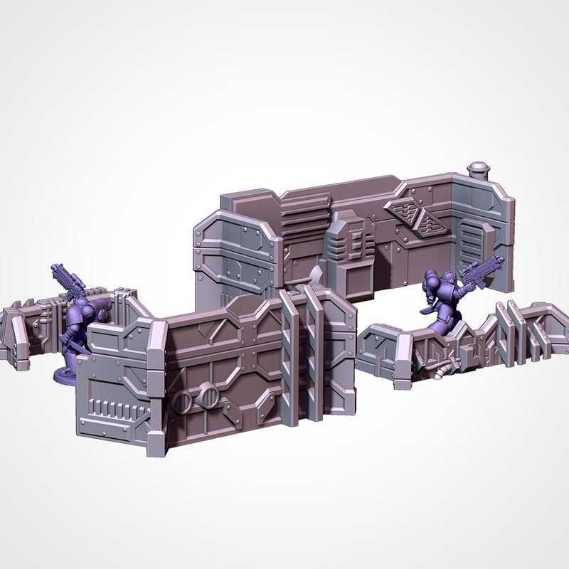 City Sci-Fi 3D printed terrain view 16