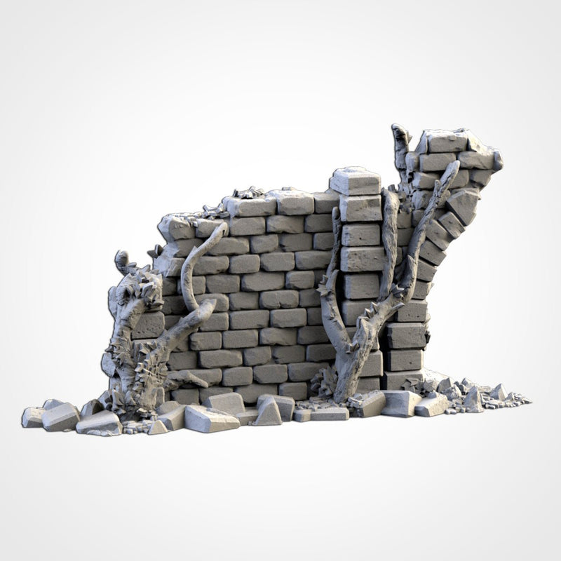 Abandoned City Ruins 3D printed terrain view 16