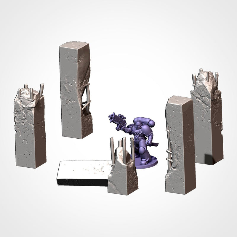 Obstacles Of War 3D printed terrain view 16