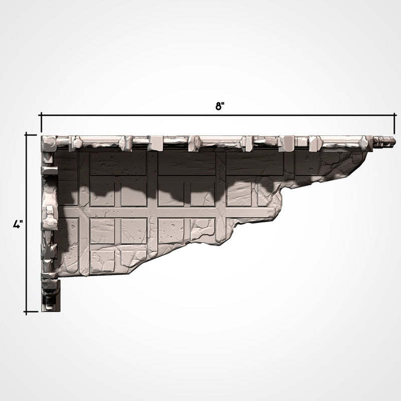 City Classic Ruins GW 10th 3D printed terrain view 16