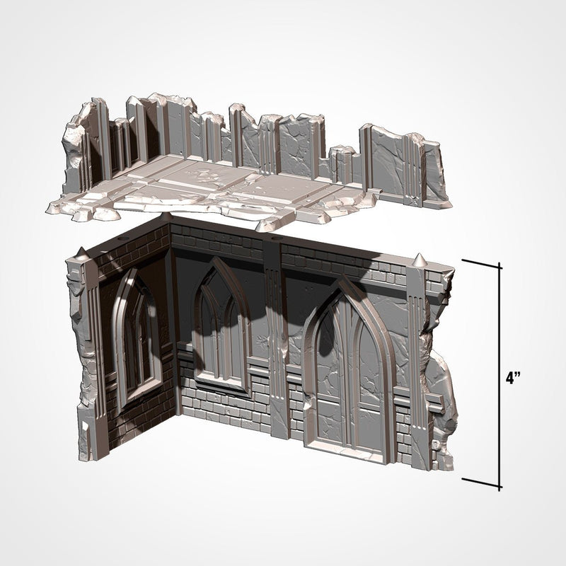 City Classic Ruins GW V11 3D printed terrain view 16