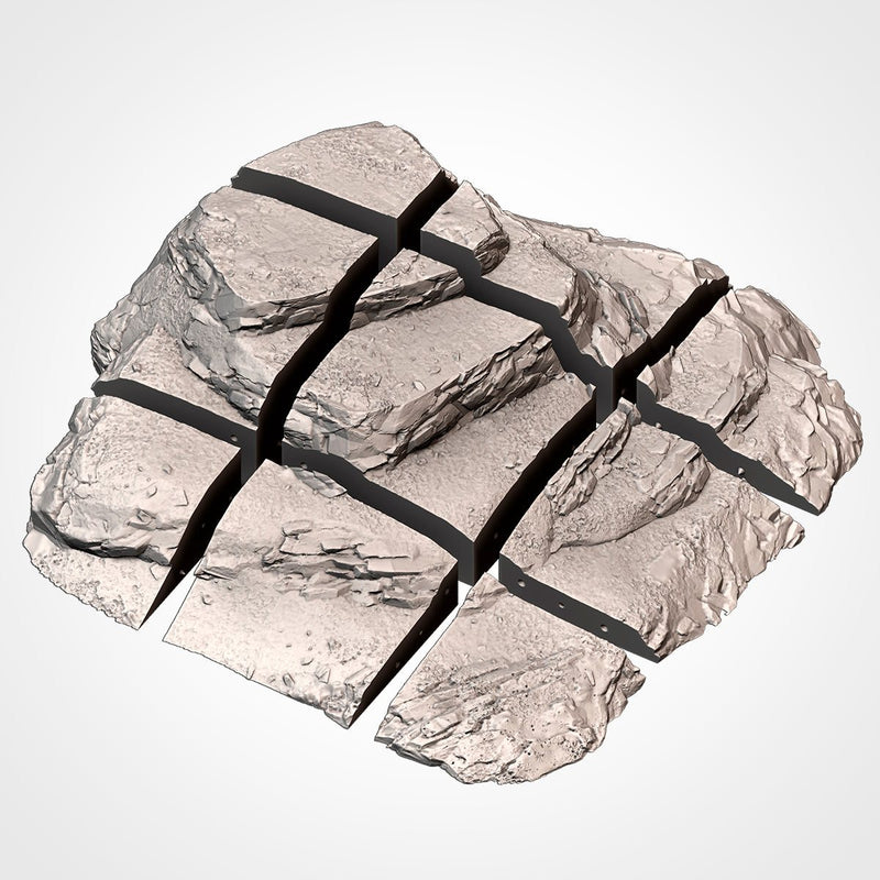 Modern Hills 3D printed terrain view 16