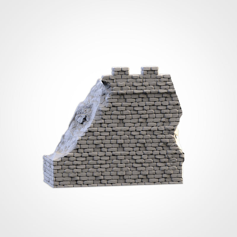 Ruined Castle 3D printed terrain view 16