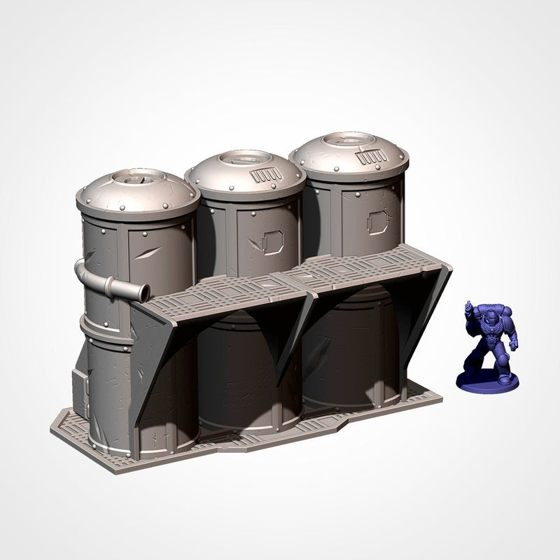Industrial Sector 3D printed terrain view 16