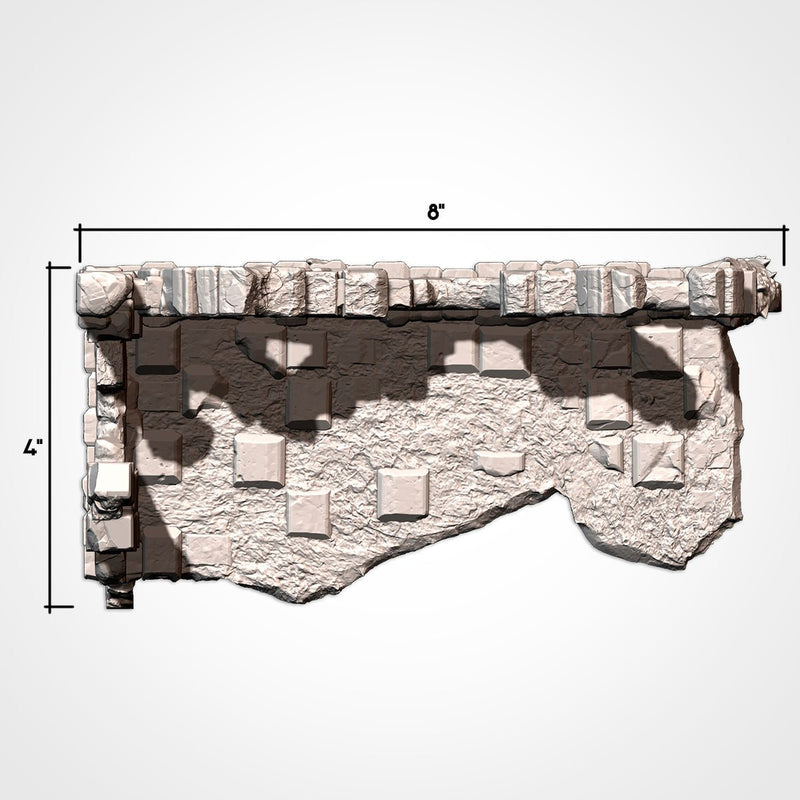 Abandoned Ruins GW 10th 3D printed terrain view 16