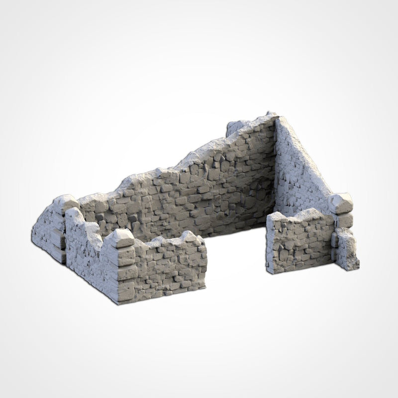 Abandoned Town 3D printed terrain view 16