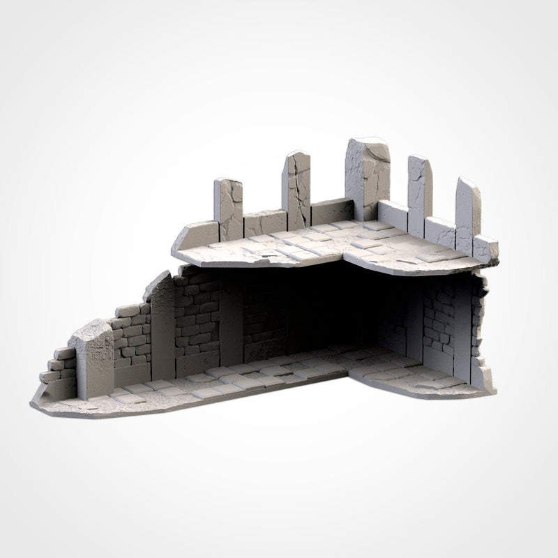 City Ruins WTC Set 01 3D printed terrain view 16
