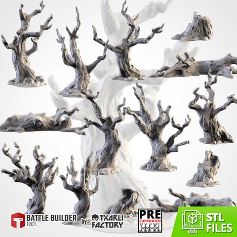 Dead Trees 3D printed terrain view 16