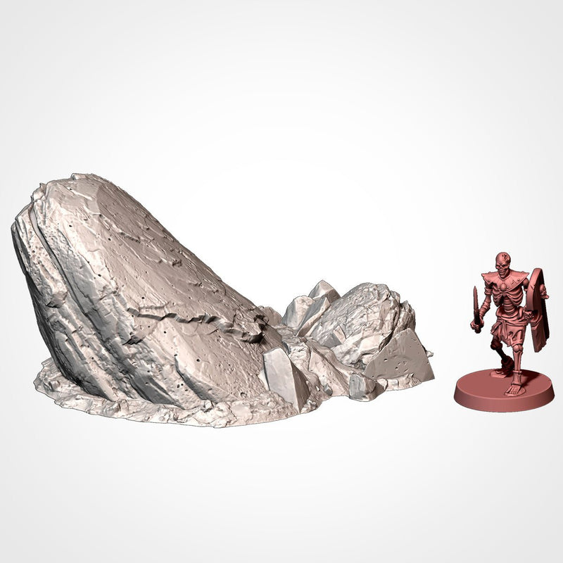 Rocky Scatter Terrain 3D printed terrain view 16
