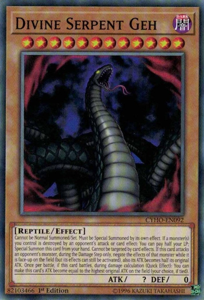 Divine Serpent Geh (CYHO-EN092) [CYHO]