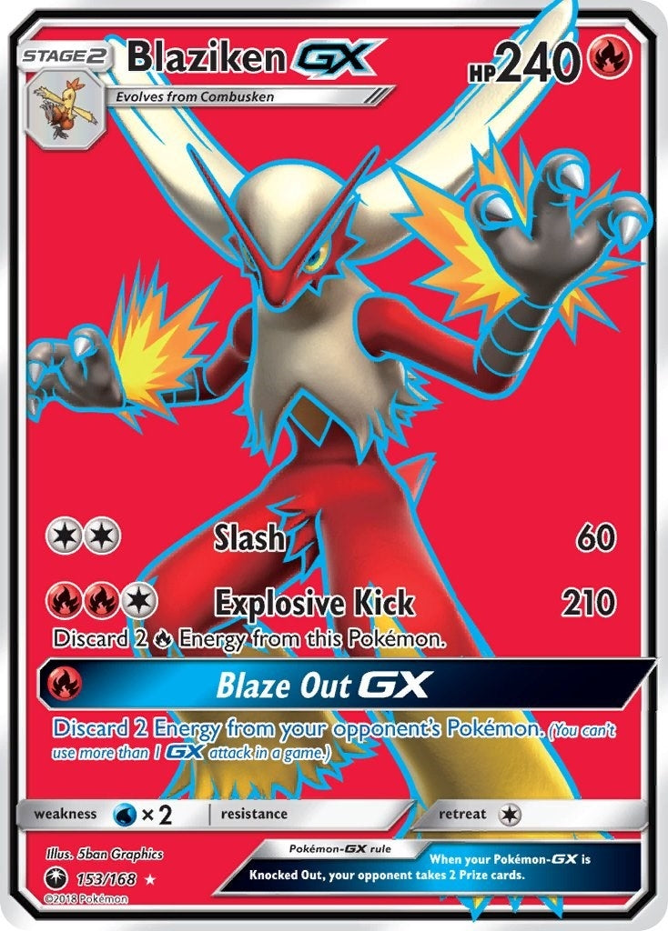 Blaziken GX Full Art (153/168) [CES]