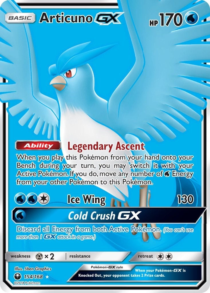 Articuno GX Full Art (154/168) [CES]
