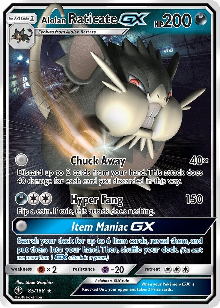 Alolan Raticate GX (85/168) [CES]