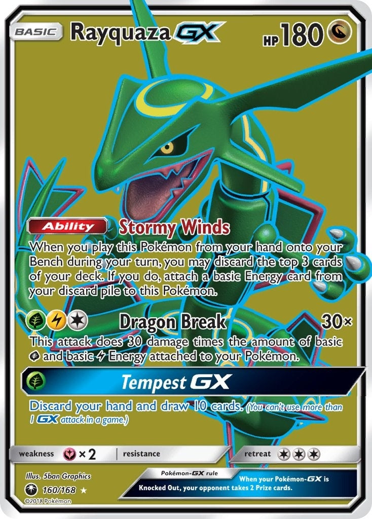 Rayquaza GX Full Art (160/168) [CES]