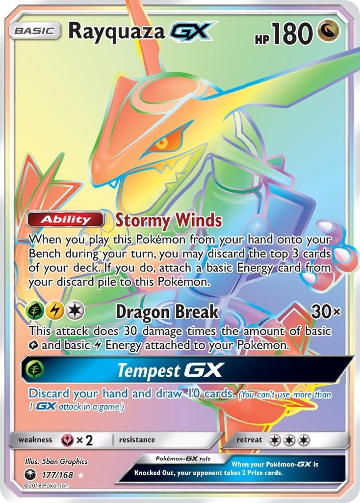 Rayquaza GX Secret (177/168) [CES]