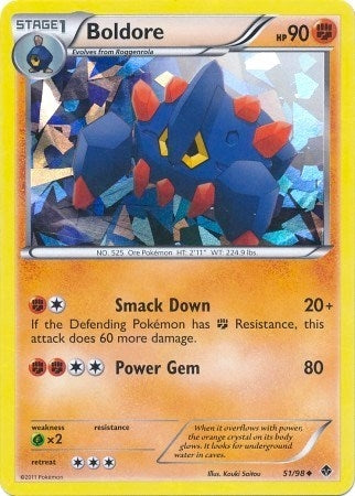 Boldore 51 98 Cracked Ice Holo (051/098) [BLE]