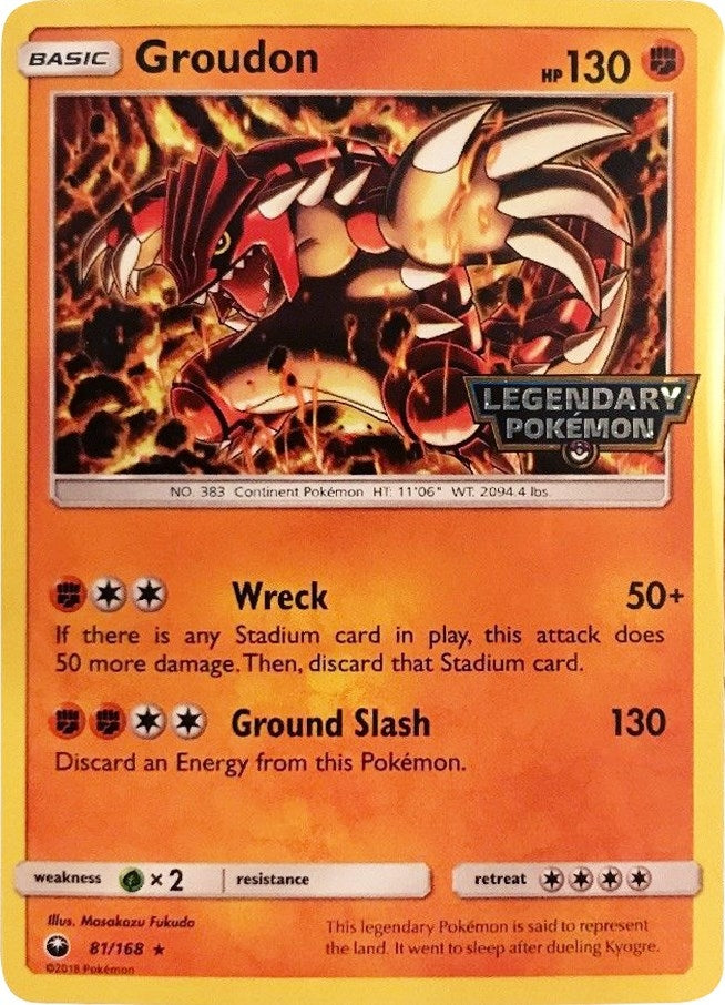 Groudon 81 168 Cosmos Holo Gamestop Promo (081/168) [MCAP]