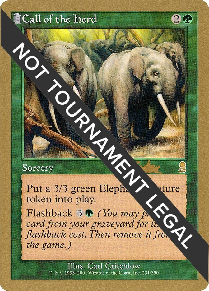 Call of the Herd 2002 Brian Kibler ODY [WCD]