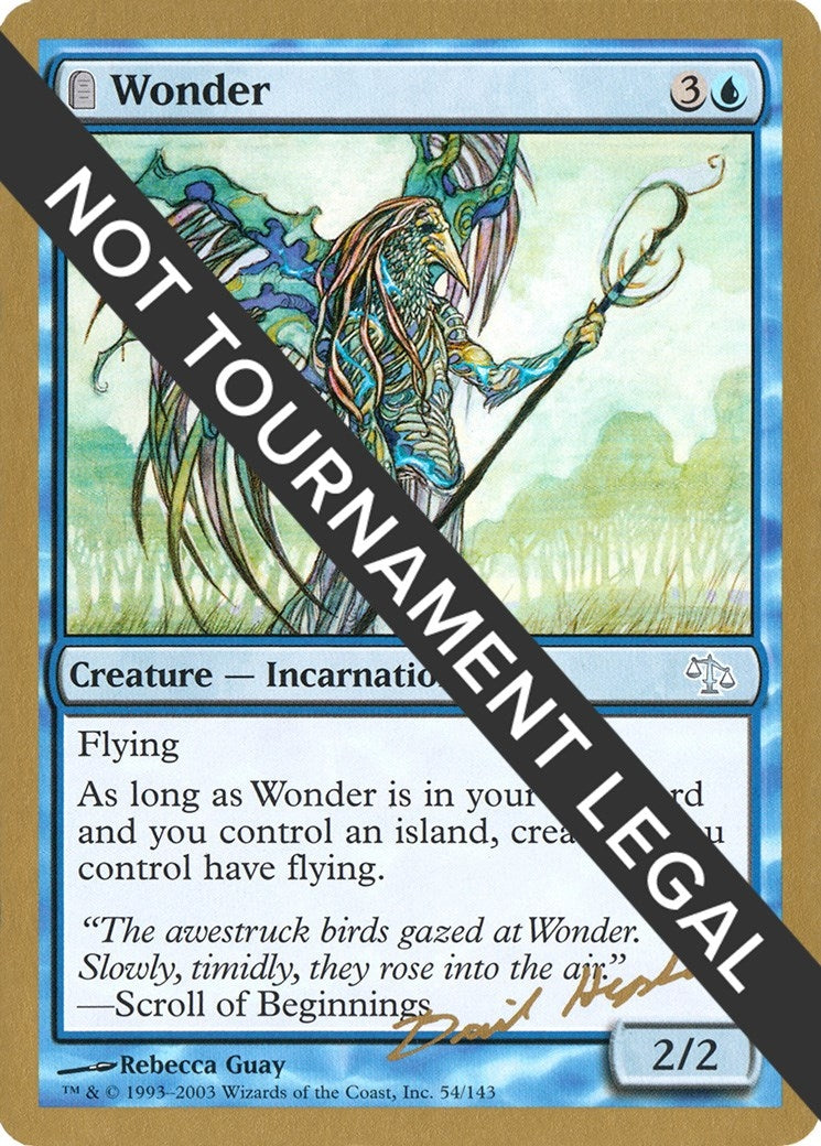 Wonder 2003 Dave Humpherys JUD [WCD]