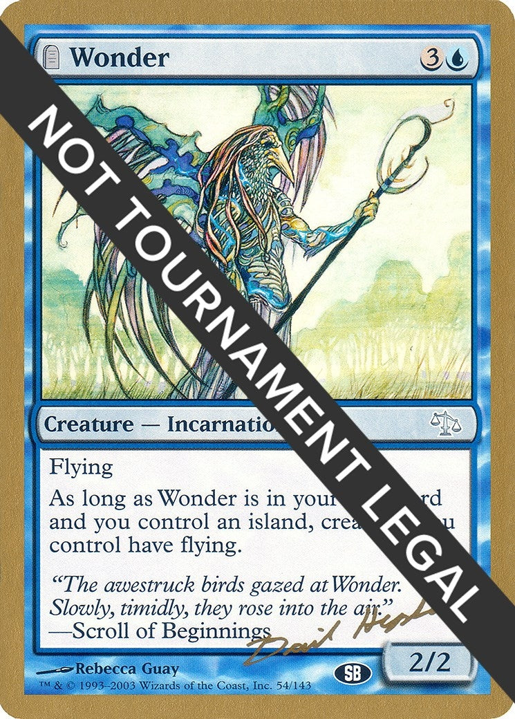 Wonder 2003 Dave Humpherys JUD SB [WCD]