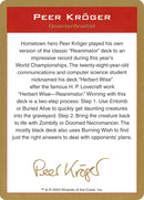 2003 Peer Kroger Biography Card [WCD]