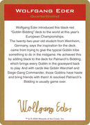 Image for 2003 Wolfgang Eder Biography Card