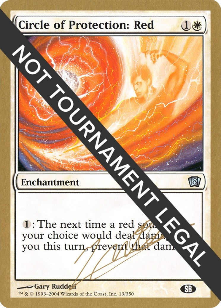 Circle of Protection: Red (Julien Nuijten) (SB) [World Championship Decks 2004]