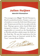 2004 Julien Nuijten Biography Card [WCD]